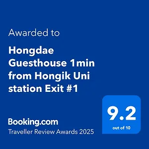 Hongdae 1min From Hongik Uni Station Exit #1 Apartment Seoul